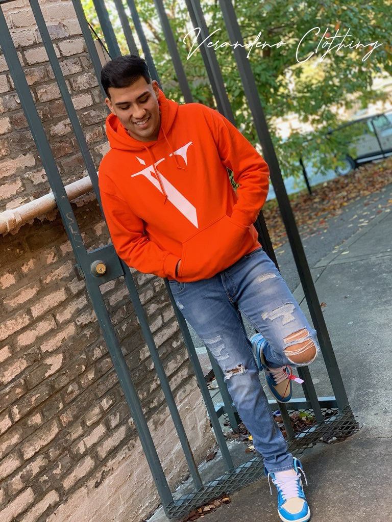 Orange Classic V Hoodie