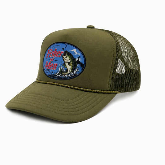 Fisher of Men Olive Trucker Hat