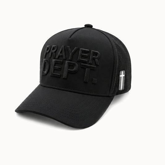 Prayer Dept Cap in Black – Verandeno Bold Christian Faith Hat