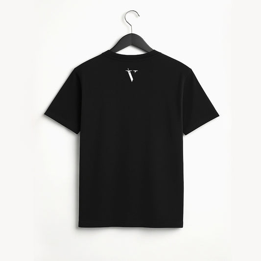 Black logo tee