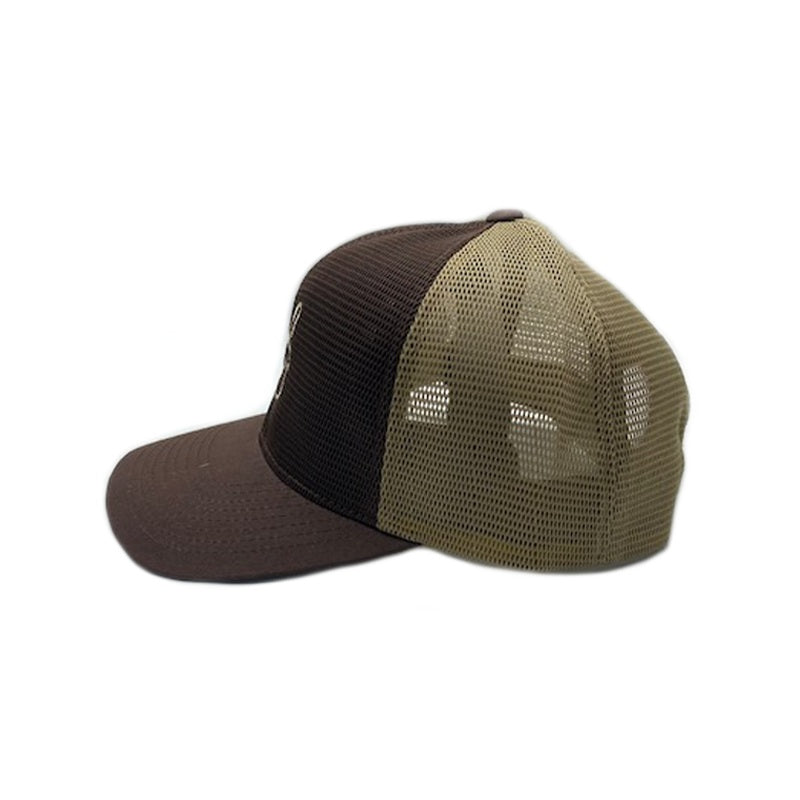 Brown peace V cap