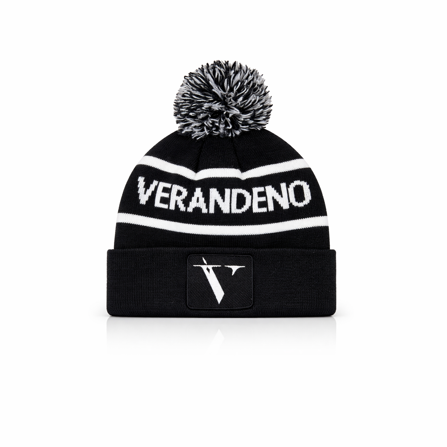 Verandeno Monochrome Pom Beanie