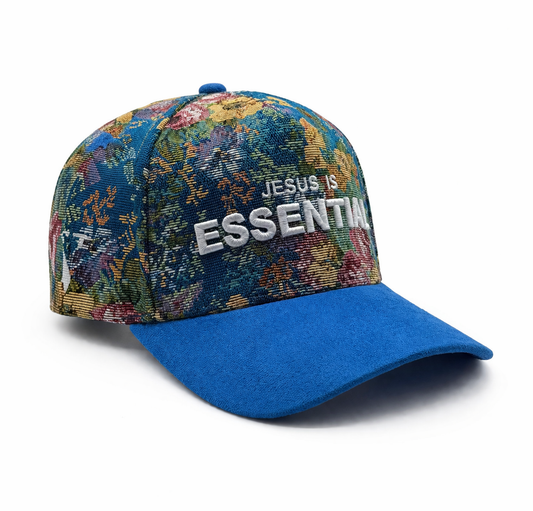 Jesus is Essential Royal floral hat