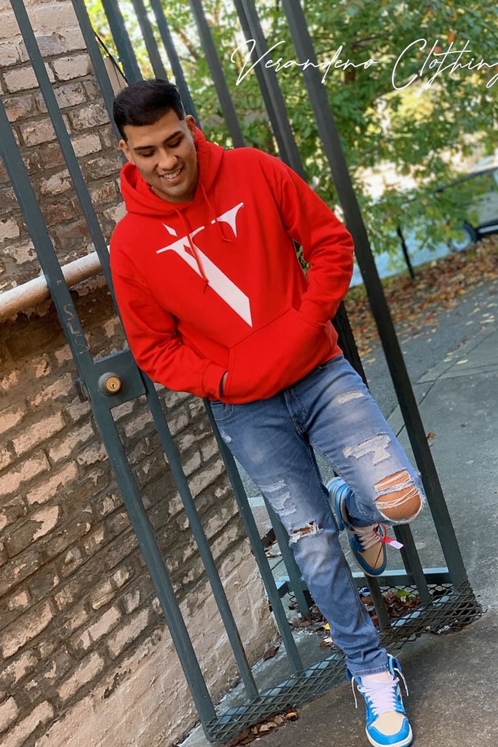 Red Classic V Hoodie