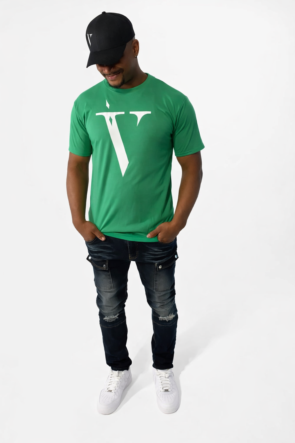 Classic 'V' t-shirt (Green)