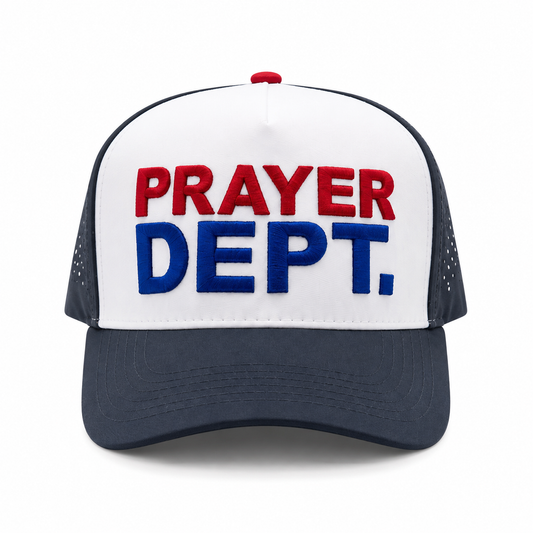 "Prayer Dept" grey