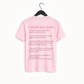 "23rd Psalm" Pink tee