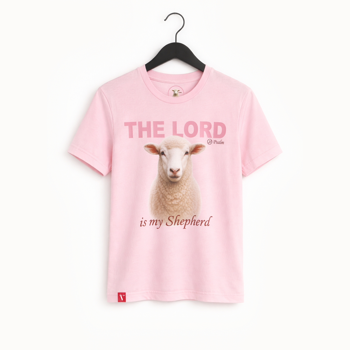 "23rd Psalm" Pink tee