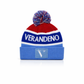 Verandeno Classic Stripe Pom Beanie