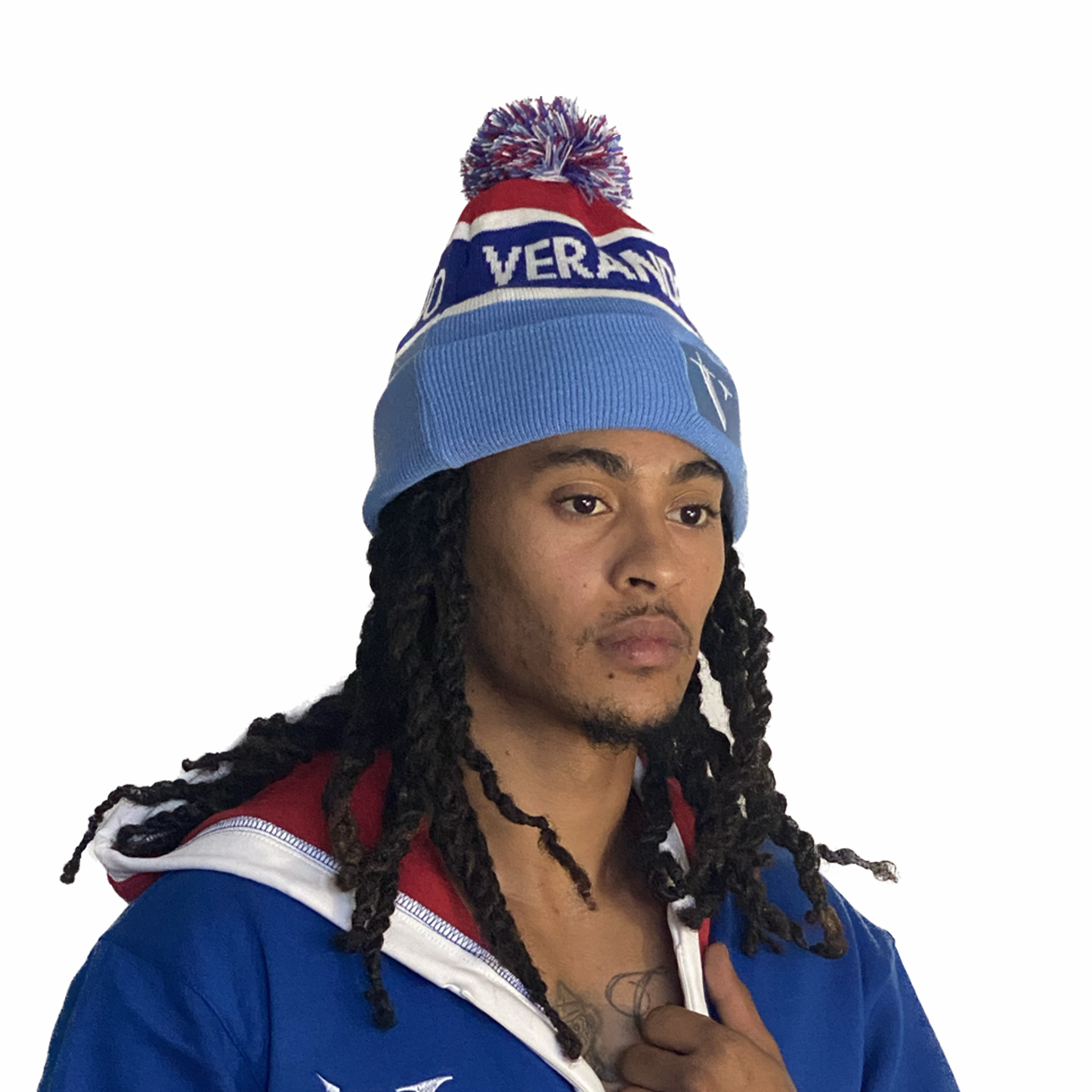 Verandeno Classic Stripe Pom Beanie
