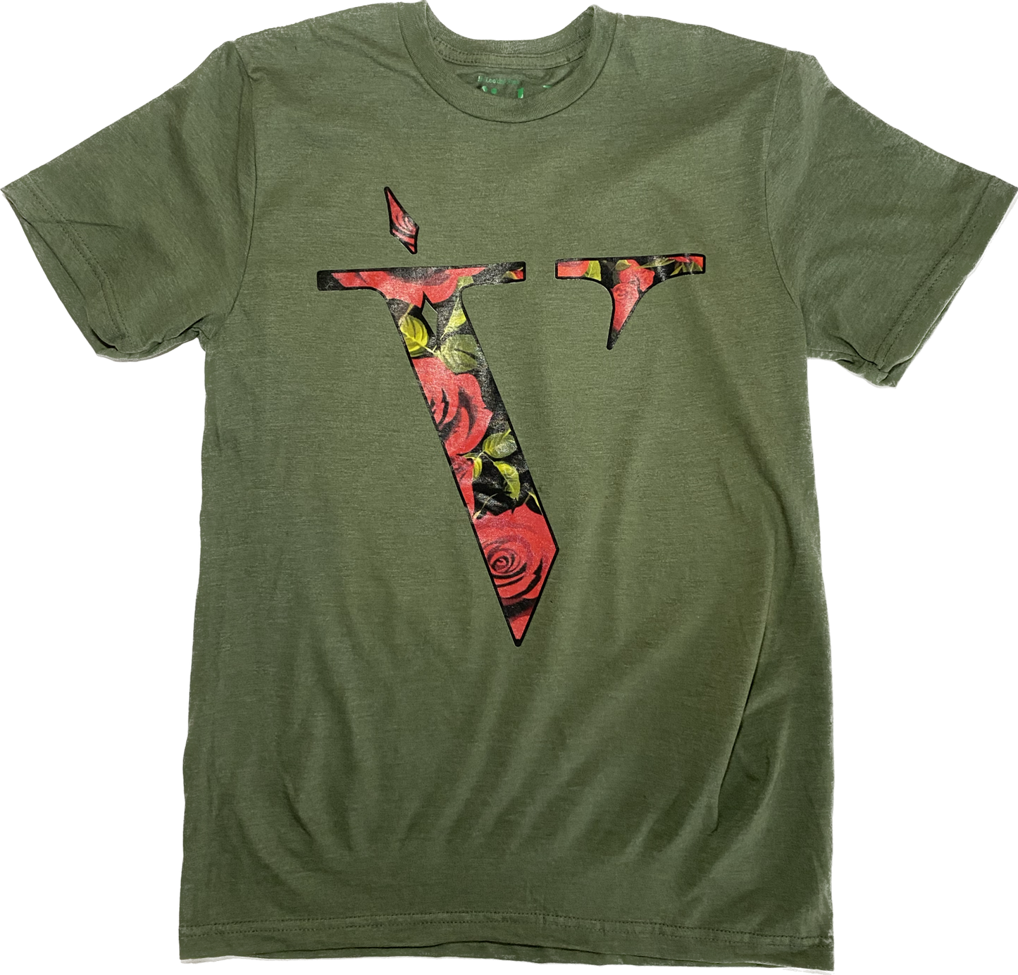 V Flower Rose Graphic Tee Shirts - graphicteestore