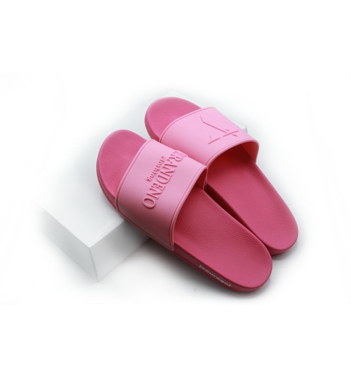 Luxury 'V' Pink Slides