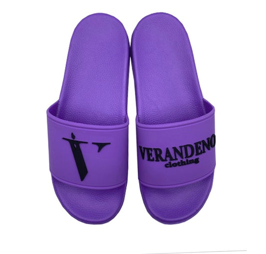 Cotton Candy Purple Luxury Slides